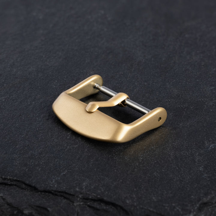 Stainless Steel Buckle - Matte Gold PVD