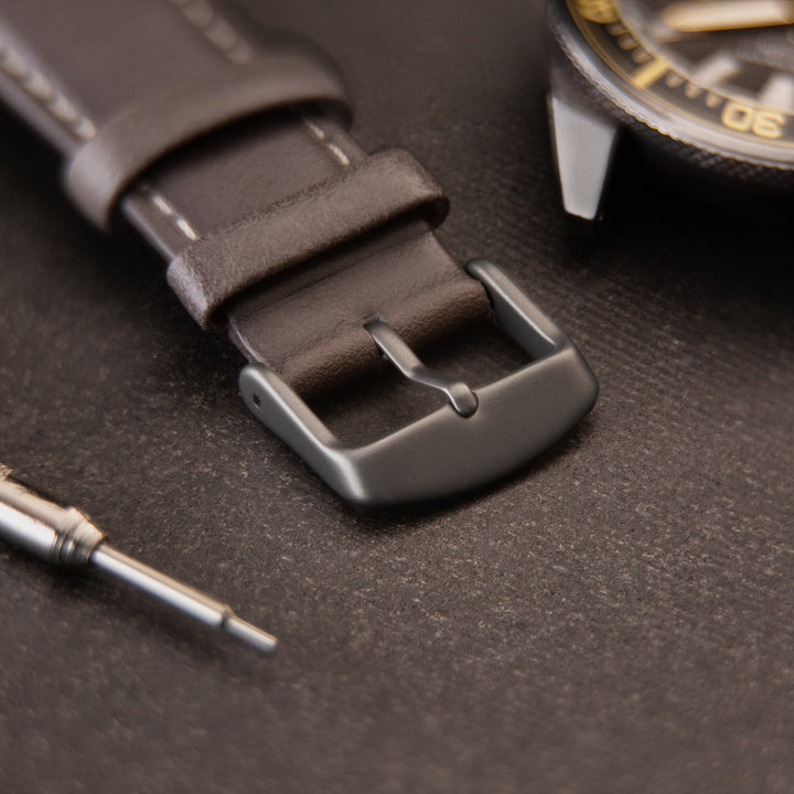 Stainless Steel Buckle - Matte Gunmetal PVD