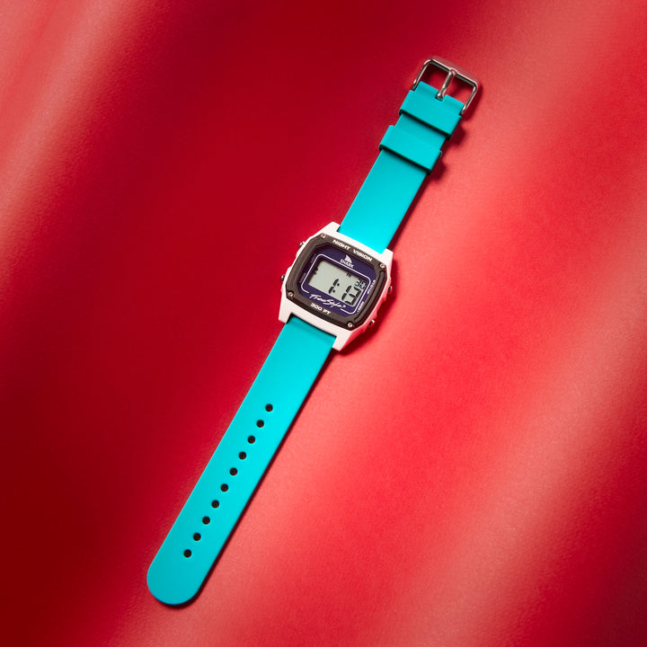 Quick Release Silicone Watch Band - Aqua Blue