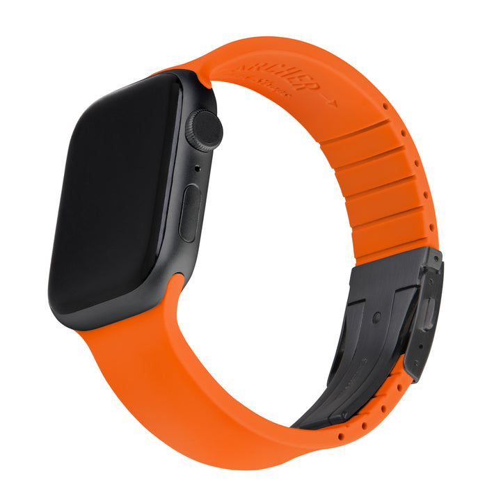 Apple Watch Custom Fit Silicone Watch Band - Portland Orange/Gray