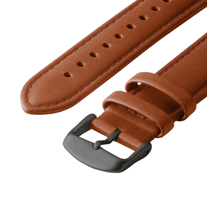 Apple Watch Leather Watch Band - Cognac/Matched/Space Gray