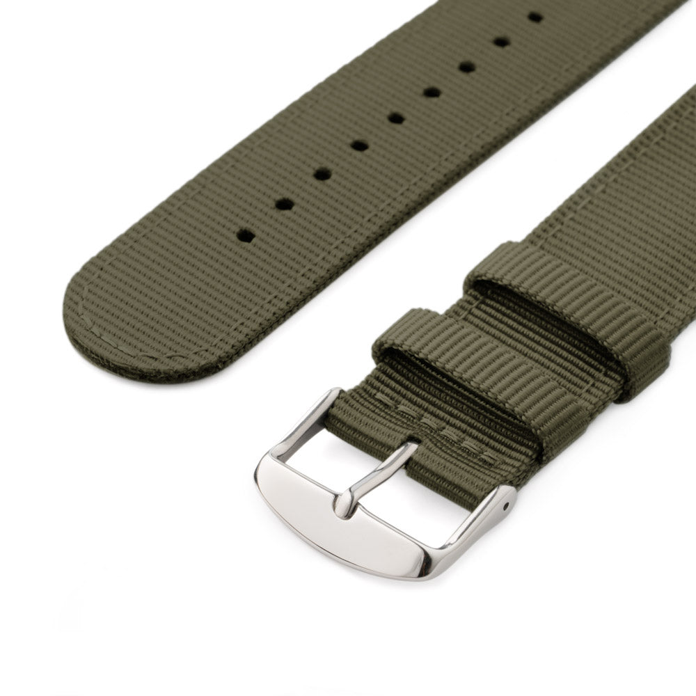 Apple Watch Nylon - Olive/Stainless, ARC-AWNYL-OLVS42, ARC-AWNYL-OLVS38