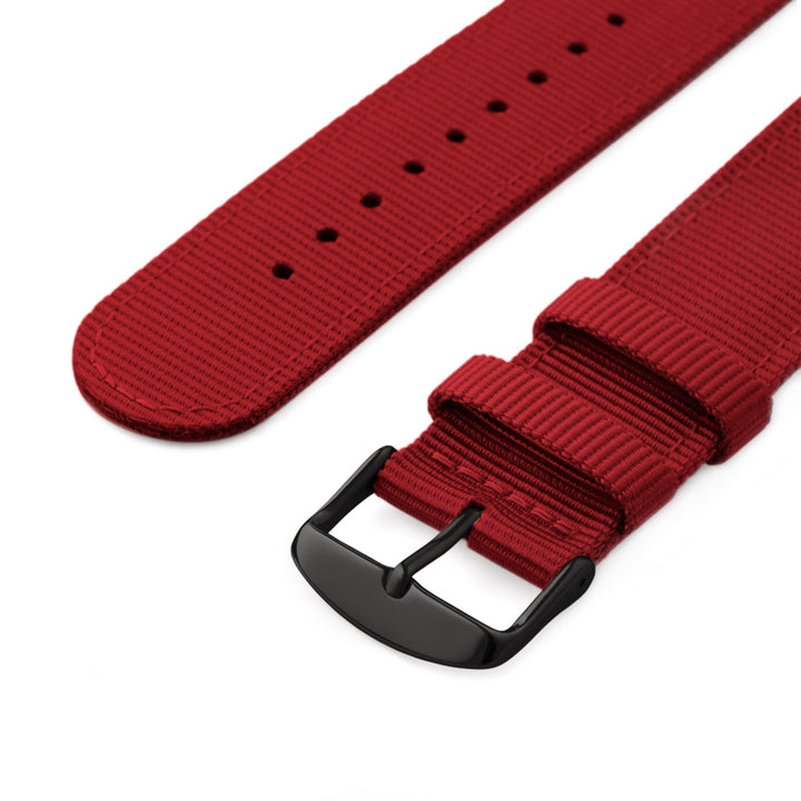 Apple Watch Nylon - Red/Black, ARC-AWNYL-REDB42, ARC-AWNYL-REDB38