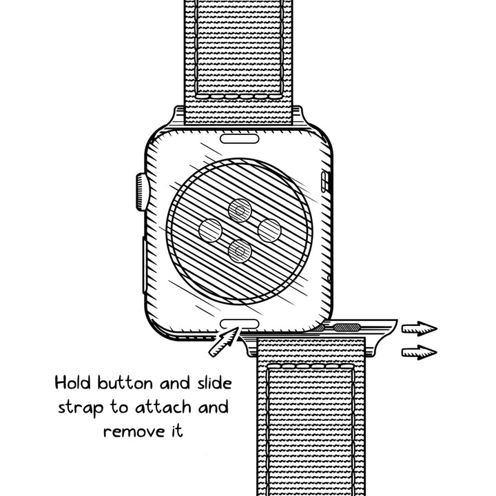 Apple Watch Canvas - Tangelo Orange/Silver Aluminum, ARC-AWC2-ORGS42, ARC-AWC2-ORGS38