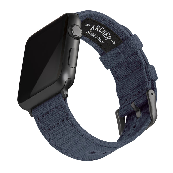 Apple Watch Canvas - Navy Blue/Space Gray, ARC-AWC2-NVYG42, ARC-AWC2-NVYG38