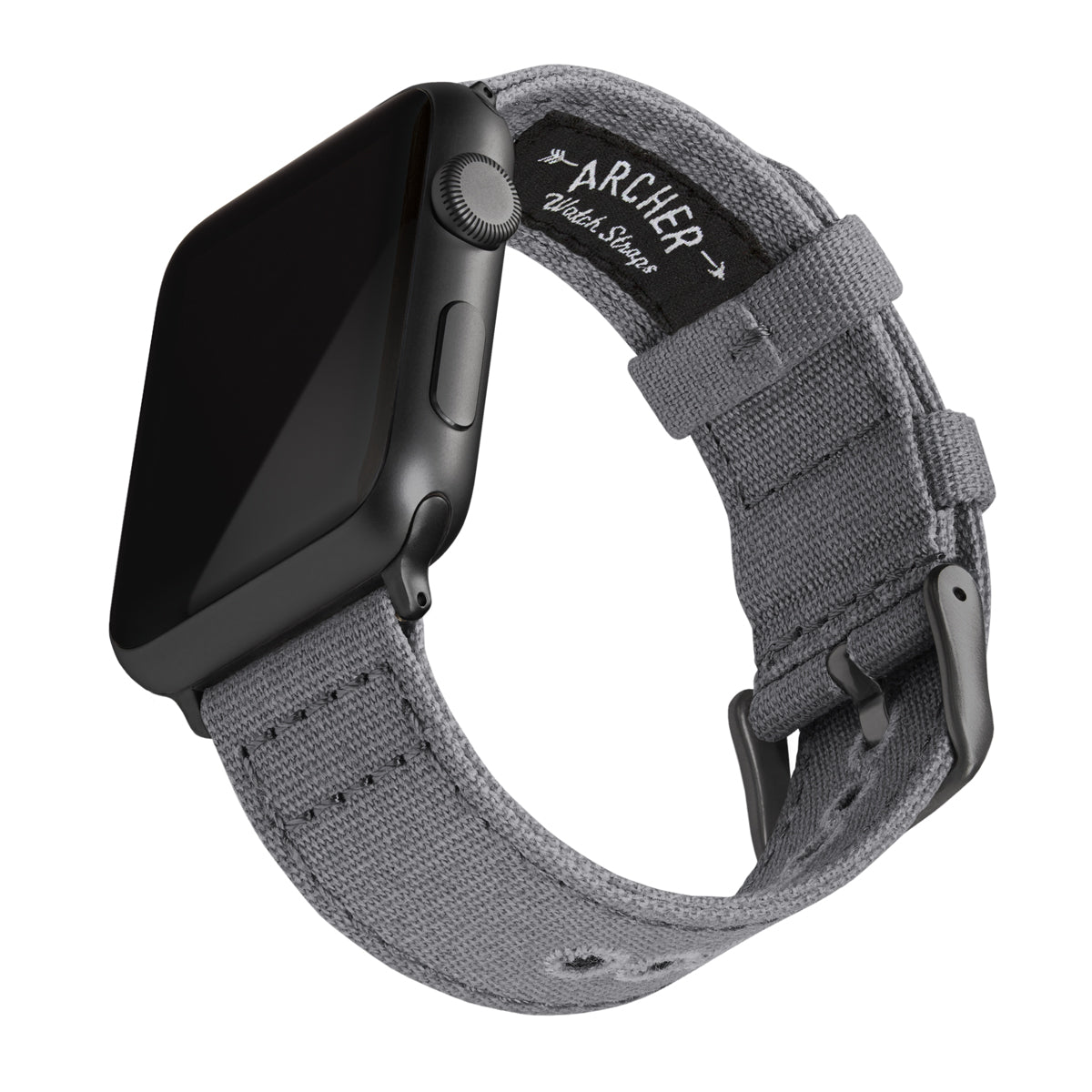 Apple Watch Canvas Watch Band - Slate Gray/Space Gray – Archer Watch Straps