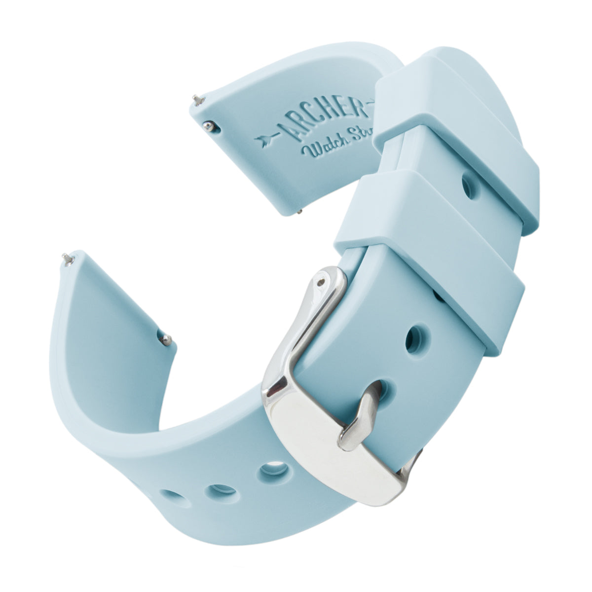 Archer Watch Straps Silicone Quick Release Soft Rubber Replacement Bands  (Midnight Blue, 20mm) price in Saudi Arabia,  Saudi Arabia