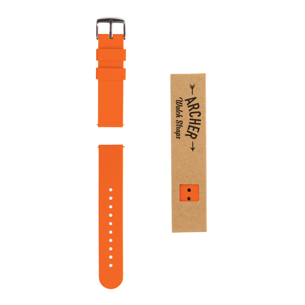 Archer Watch Straps - Canvas Quick Release Replacement Watch Bands (Tangelo  Orange, 18mm) 