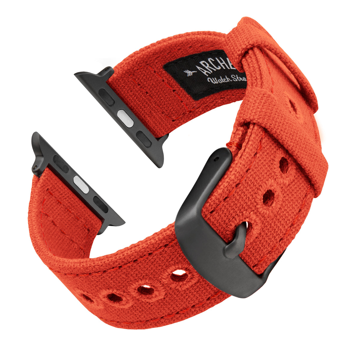 Archer Watch Straps - Canvas Quick Release Replacement Watch Bands (Tangelo  Orange, 18mm) 