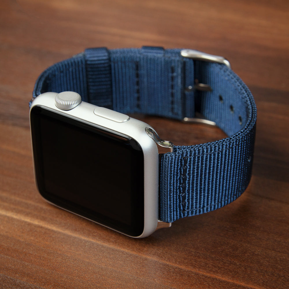Nylon Watch – Apple Watch Straps Archer - Navy/Stainless